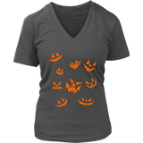 Evil Laugh Halloween Tshirt - Jack O Lantern Pumpkin Tee - Womens Plus Size Up To 4X