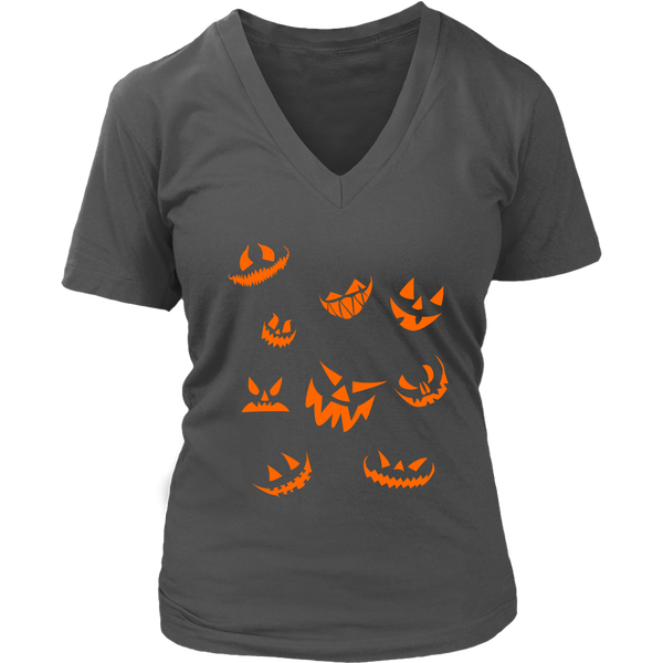 Evil Laugh Halloween Tshirt - Jack O Lantern Pumpkin Tee - Womens Plus Size Up To 4X