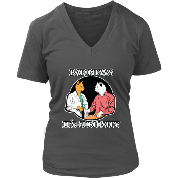 Curiosity Killed The Cat Funny Curious Cats T-Shirt - Womens Plus Size Up To 4X