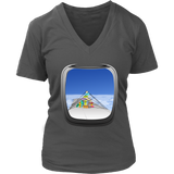 Airplane Window T-Shirt - Vacation Travel Luggage Tee - Womens Plus Size up to 4X