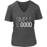 Simple Good - Motivation T-Shirt - Positive Tshirt - Novelty - Womens Plus Size Up To 4X