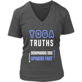 Yoga Truths - Funny Yogi Novelty Tees - Fart Joke Shirt - Womens Plus Size Up To 4X