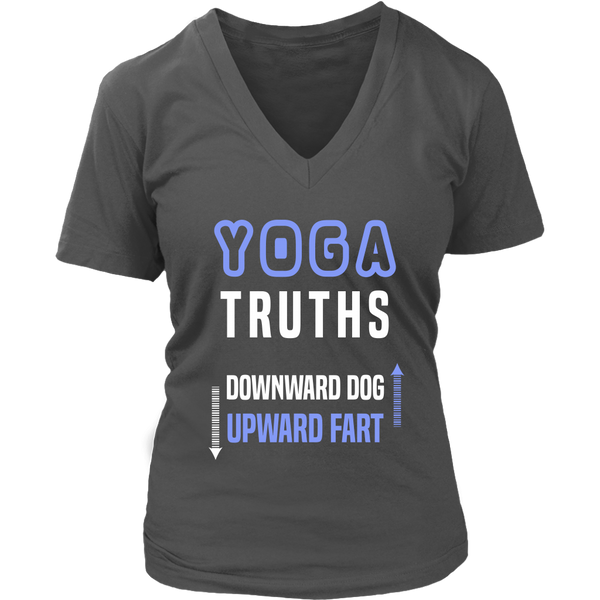 Yoga Truths - Funny Yogi Novelty Tees - Fart Joke Shirt - Womens Plus Size Up To 4X