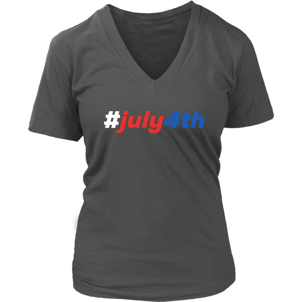 4th of July T-Shirt - Independence Day Tshirt - USA Holidays - Womens Plus Size Up To 4X