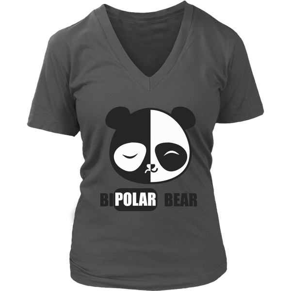 Bipolar Panda Bear Tshirt - Manic Depressive Personality - Womens Plus Size Up To 4X