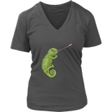 Chameleon - Love Animals Tshirt - Graphic Realistic T-shirt - Womens Plus Size up to 4X