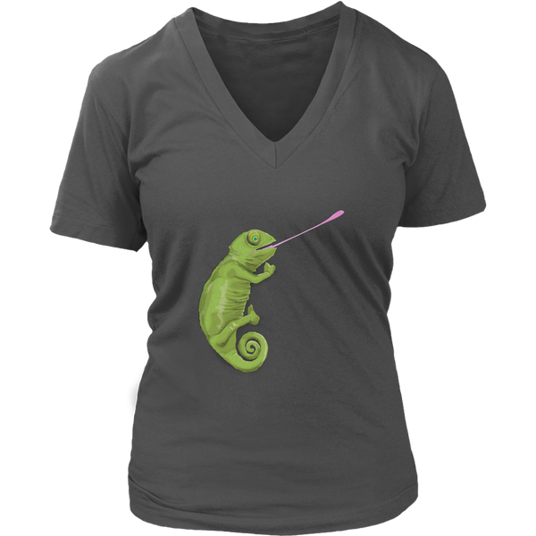 Chameleon - Love Animals Tshirt - Graphic Realistic T-shirt - Womens Plus Size up to 4X