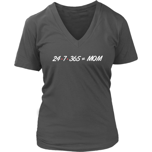 Womens Mothers Day 247 T Shirt - Moms 24/7 T-Shirt