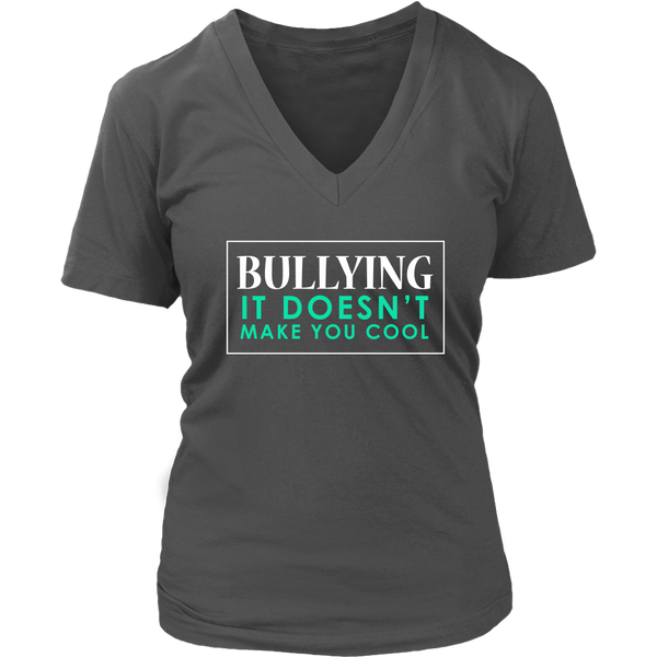 Bullying Not Cool T-Shirt - Stop Bullying in School Tee - Womens Plus Size up to 4X