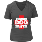 Rescue Dog Mom Shirt - Animal Awareness Tee - Dog Lover Tee - Womens Plus Size Up To 4X