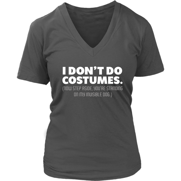 Easy Halloween Costume Tshirt - Invisible Dog T-Shirt - Womens Plus Size up to 4X