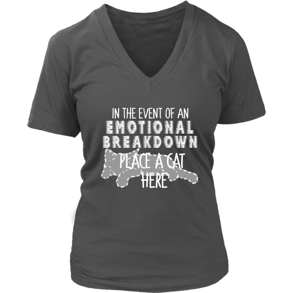 Cat T-Shirt - Emotional Breakdown Tshirt - Womens Tee - Womens Plus Size Up To 4X