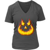 Jack Olantern Smile T-Shirt - Halloween Pumpkin Tee - Womens Plus Size up to 4X