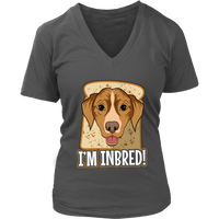 Inbred Funny Dog T-Shirt - Dogs Bread Breed Pun Tshirt - Womens Plus Size Up To 4X