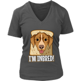 Inbred Funny Dog T-Shirt - Dogs Bread Breed Pun Tshirt - Womens Plus Size Up To 4X