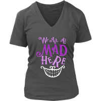 Cheshire Cat Tee - All Mad Here Wonderland T-Shirt - Womens Plus Size Up To 4X