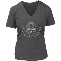 Smoking Skull T-Shirt - Spooky Halloween Tshirt - Womens Plus Size up to 4X