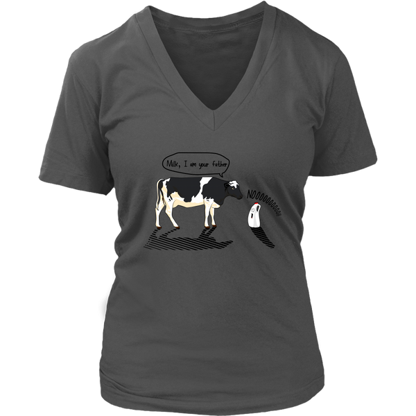 Cow and Milk - Funny Parody T-Shirt - Movie Quote Tshirt - Womens Plus Size up to 4X