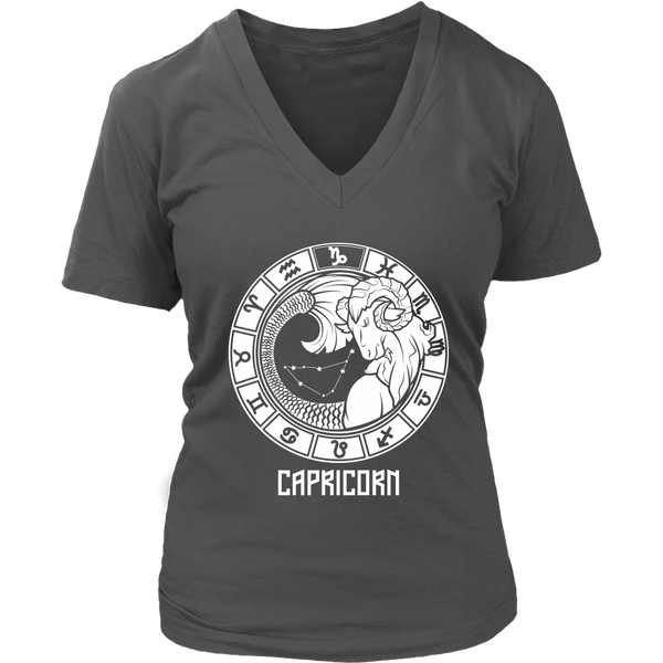 Capricorn Zodiac Sign T-Shirt December & January Birthdays - Womens Plus Size Up To 4X