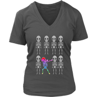 Dabbing Skeleton T-Shirt - Halloween Funny Dab T Shirt - Womens Plus Size up to 4X