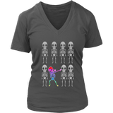 Dabbing Skeleton T-Shirt - Halloween Funny Dab T Shirt - Womens Plus Size up to 4X