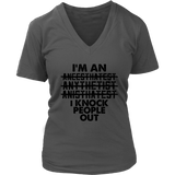 Anesthesia Doctor T-Shirt Anesthesiologist Knock Out Tshirt - Womens Plus Size Up To 4X