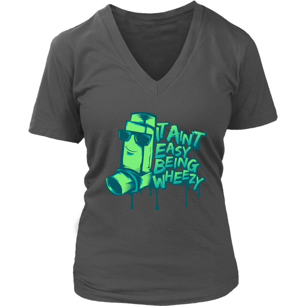 Asthma Attack Inhaler T-Shirt - Wheezy Breathing Asthmatic - Womens Plus Size Up To 4X