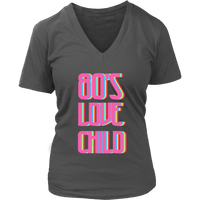 80's Love Child T-Shirt - Neon Graphic Tshirt- Retro Tee - Womens Plus Size Up To 4X