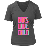 80's Love Child T-Shirt - Neon Graphic Tshirt- Retro Tee - Womens Plus Size Up To 4X