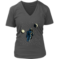 Astronaut in Space T-Shirt - Moon Star Planet Tee - Spaceman