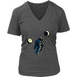 Astronaut in Space T-Shirt - Moon Star Planet Tee - Spaceman