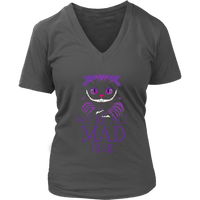 Cheshire Cat T-Shirt - Mad Cat Womens Tee - Plus Size up to 4X