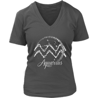 Aquarius T-Shirt - Zodiac Sign Tshirt - Horoscope Tee Shirts - Womens Plus Size up to 4X