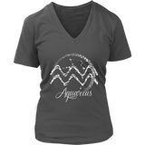 Aquarius T-Shirt - Zodiac Sign Tshirt - Horoscope Tee Shirts - Womens Plus Size up to 4X