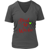 Drinking Witches Halloween Tshirt - Wine Drinker T-Shirt - Womens Plus Size up to 4X