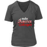 Black Goth T-Shirt - America Tshirt - Punk Tee Shirt - Womens Plus Size up to 4X