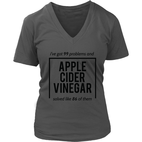 Apple Cider Vinegar T-Shirt - Miracle Cure Tshirt - Witty T - Womens Plus Size Up To 4X