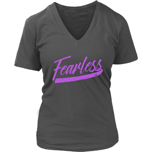 Fearless T-Shirt - Inspirational Shirts - Womens Novelty Tshirt - Plus Size Up To 4X