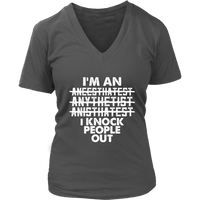 Anesthesia Doctor T-Shirt Anesthesiologist Knock Out Tshirt - Womens Plus Size Up To 4X