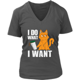 I Do What I Want T-shirt - Cat Lover Tshirt - Statement Tee - Womens Plus Size Up To 4X