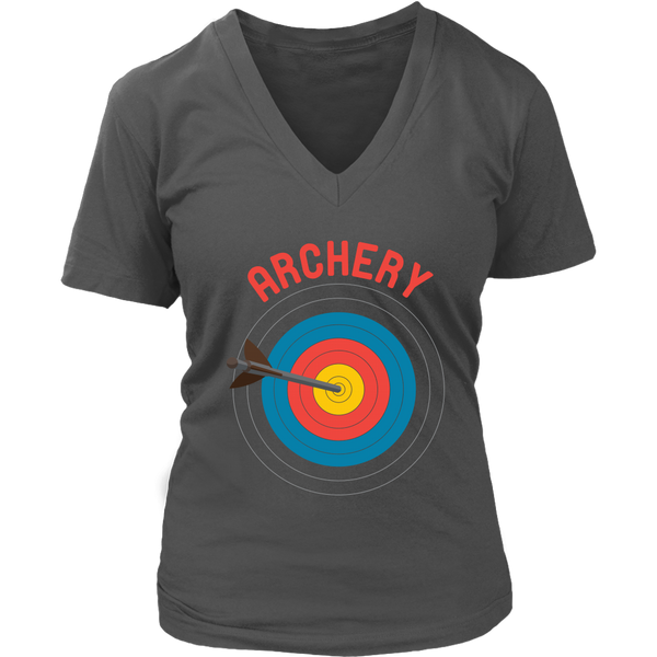 Archery Bullseye Target T-Shirt Bow & Arrow Archer Tee - Womens Plus Size Up To 4X