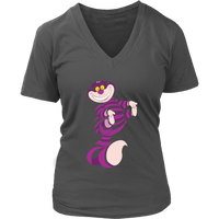 Crazy Cheshire Cat T-Shirt - Cute Genie Cats for Halloween - Womens Plus Size Up To 4X