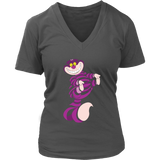 Crazy Cheshire Cat T-Shirt - Cute Genie Cats for Halloween - Womens Plus Size Up To 4X