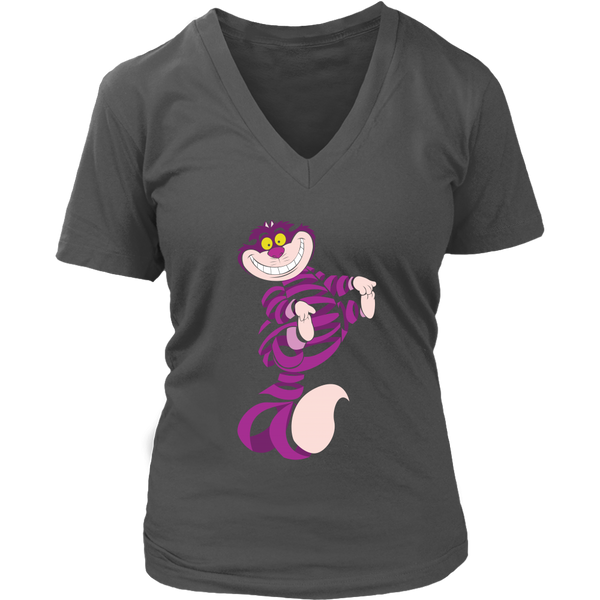 Crazy Cheshire Cat T-Shirt - Cute Genie Cats for Halloween - Womens Plus Size Up To 4X