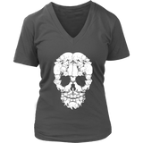 Skull of Cats Graphic Shirt - Cat And Bone Tshirt - Spooky Halloween Costume - Womens Plus Size Up To 4X