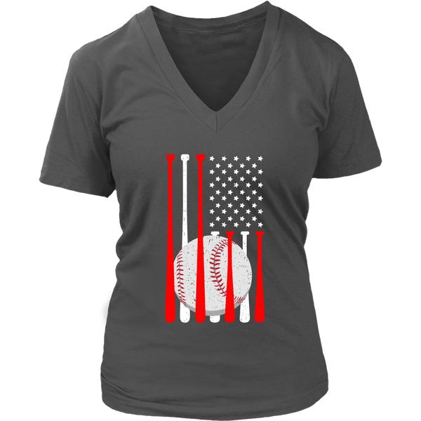 Baseball T-Shirt - All American Sports Tee Shirt - Womens Plus Size up to 4X