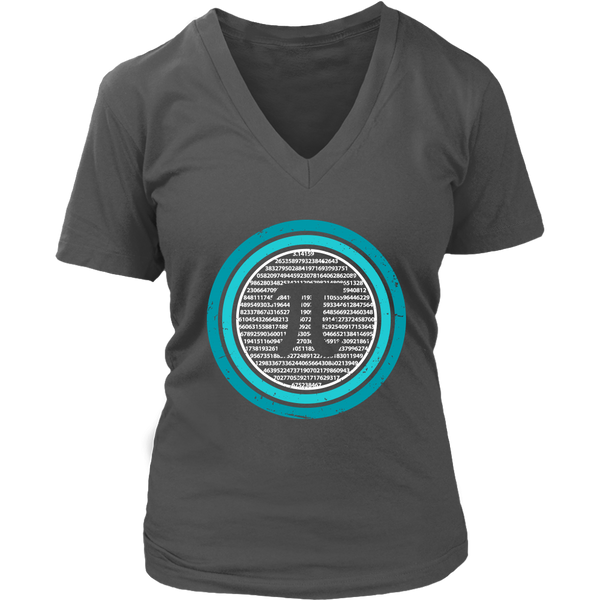 PI Shield T-shirt - Math Novelty Tee - Pi Day Parade T Shirt - Womens Plus Size Up To 4X