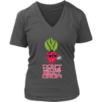 Funny Veggie Food Pun Tshirt - Beet Beat Drop DJ Joke - Womens Plus Size Up To 4X