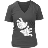 Scary Hands Halloween T-Shirt - Halloween Costume Shirt - Womens Plus Size Up To 4X