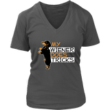 My Wiener Does Tricks Shirt - Weiner Dog T-Shirt - Graphic T - Womens Plus Size Up To 4X